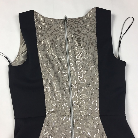 JAX Neoprene Sequin Panel Sleeveless Dress - Picture 4 of 8